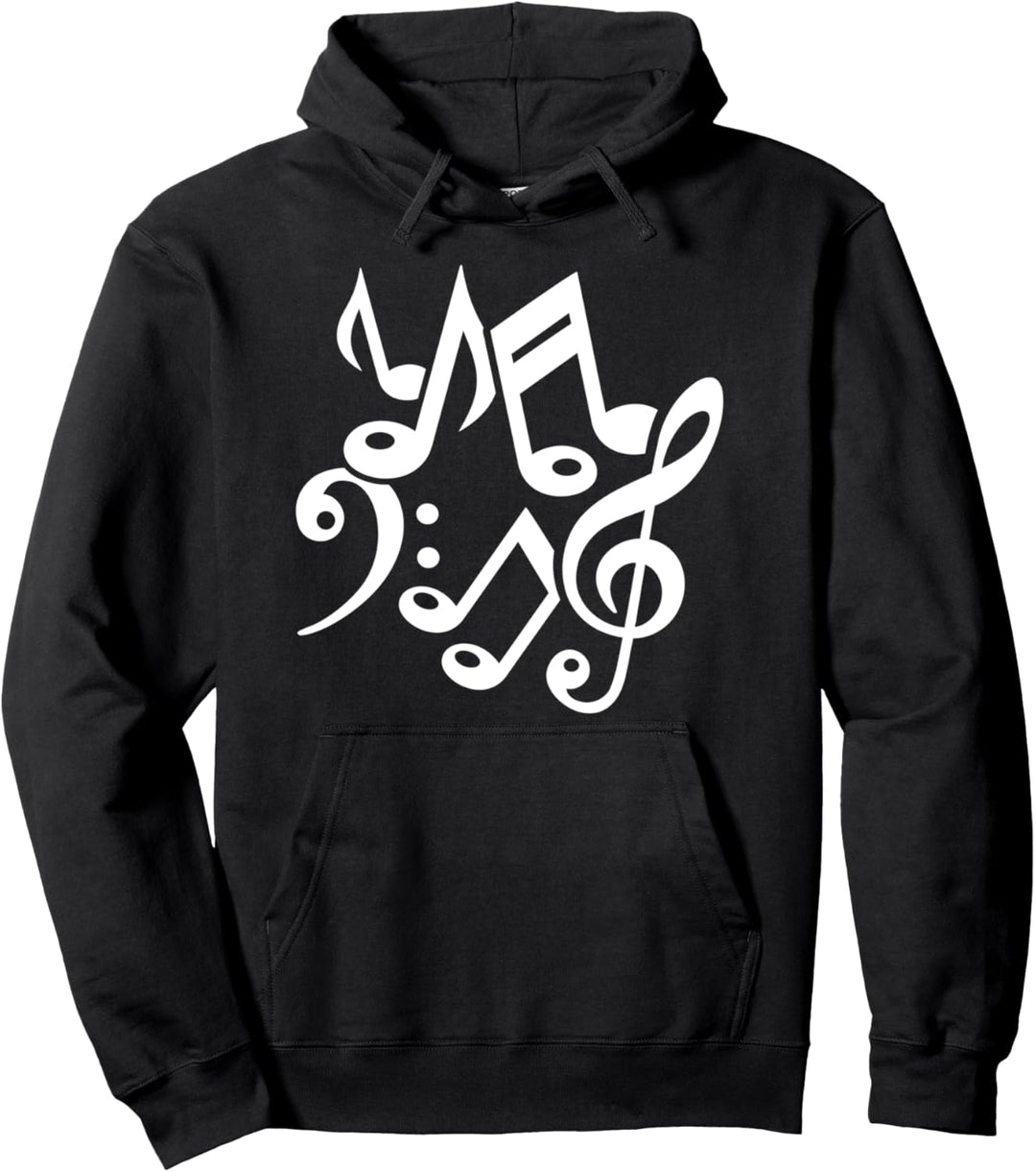 Musiknoten Pullover Hoodie