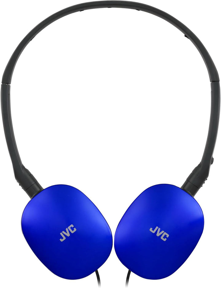 JVC HA-S160M-A - Flats Faltbarer und kompakter Kopfhörer in Glossy Trendfarbe, mit Schalter für Mikr