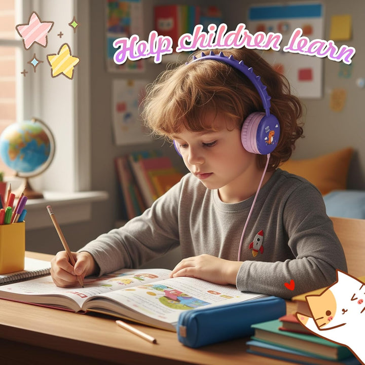 Katzenohr Kopfhörer Kindergeburtstag Geschenke Kind LED Katzenohren Einhorn Bluetooth Kabellose Over