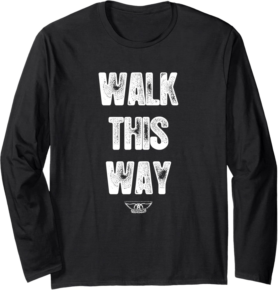 Aerosmith - Walk This Way Songtext Langarmshirt