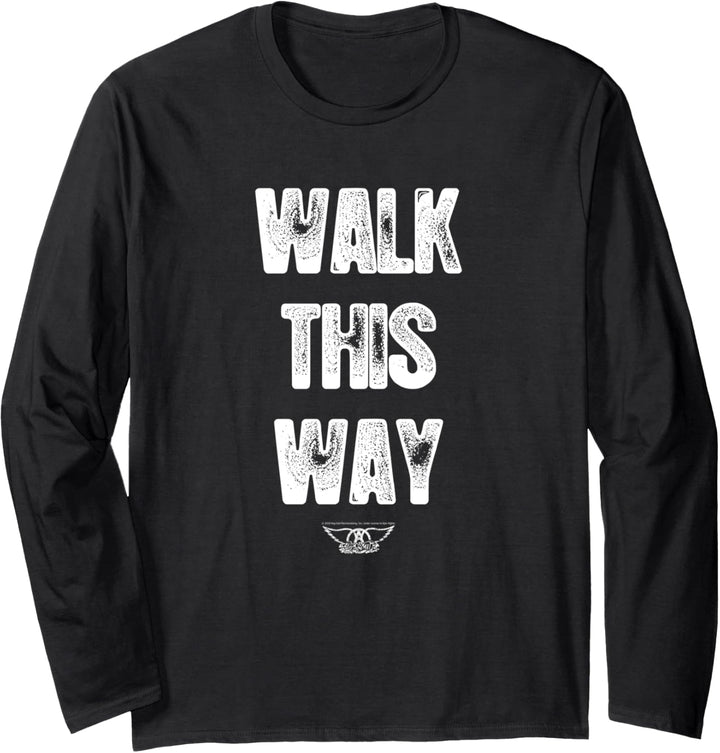 Aerosmith - Walk This Way Songtext Langarmshirt