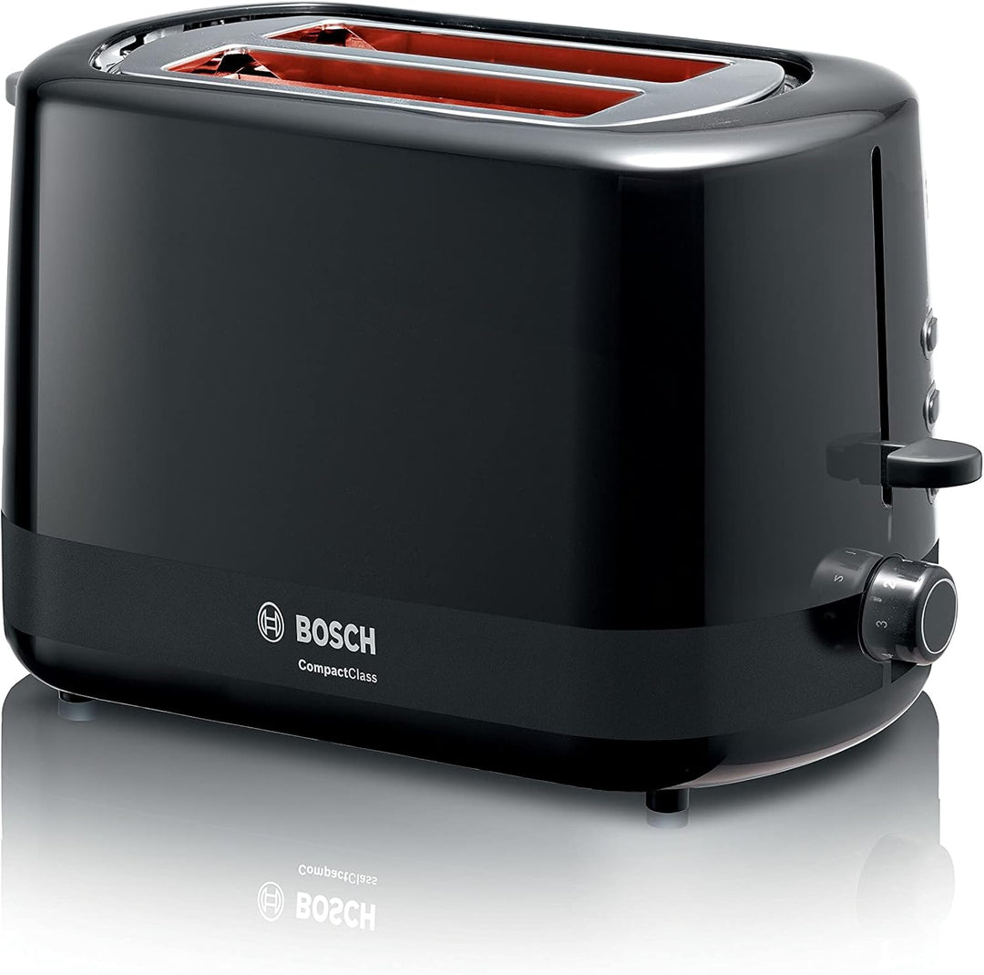 Bosch Kompakt Toaster CompactClass TAT3A113, integrierter Brötchenaufsatz, mit Abschaltautomatik, mi