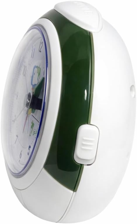 Atlanta Kinderwecker ohne Ticken mit Pferde Motiv Grün - 10 cm - 2149/6