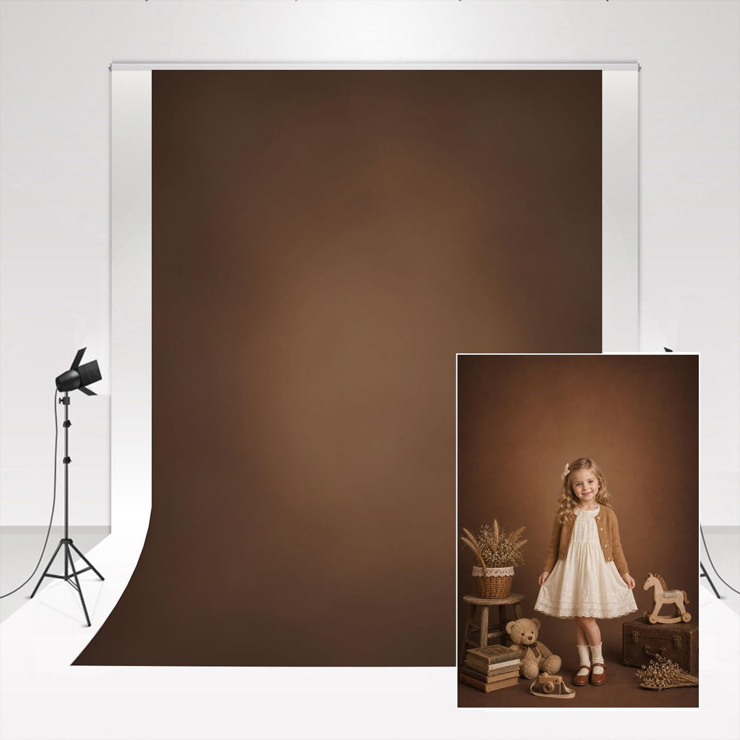 Kate Hintergrund Fotostudio Schokoladen Braun 1,5x2,2m Porträt Foto Hintergrund Einfach Foto Leinwan