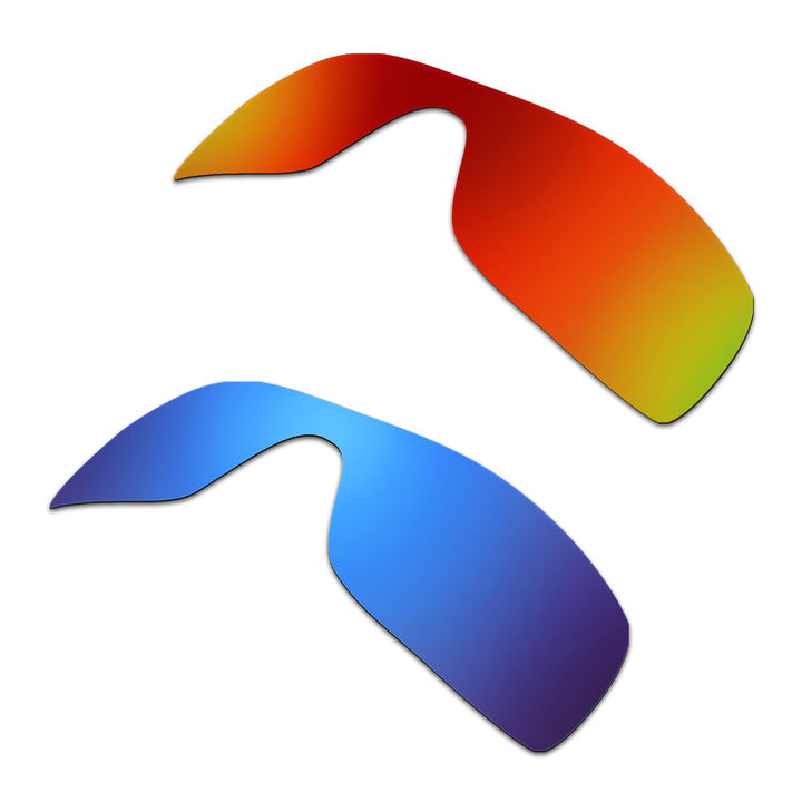 HKUCO Plus Mens Replacement Lenses For Oakley Batwolf Sunglasses Red/Blue Polarized