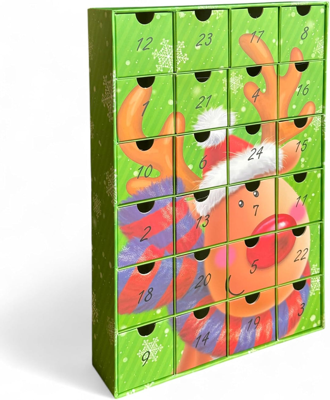 Adventskalender zum selbst Befüllen mit 24 Schubladen-Boxen, DIY-Weihnachtskalender Bastelset (Zahle