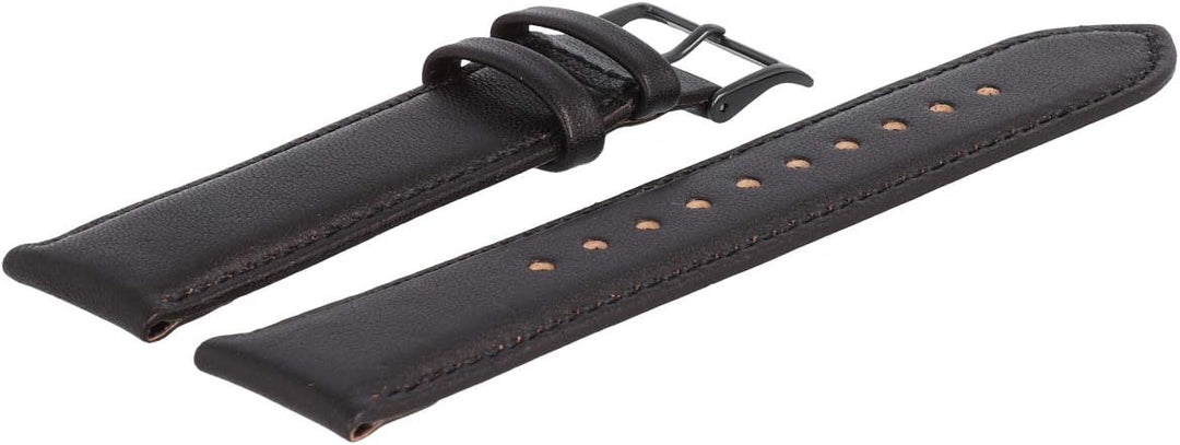 Hugo Boss Uhrenarmband 22mm Leder Dunkelbraun Glatt - 659302792