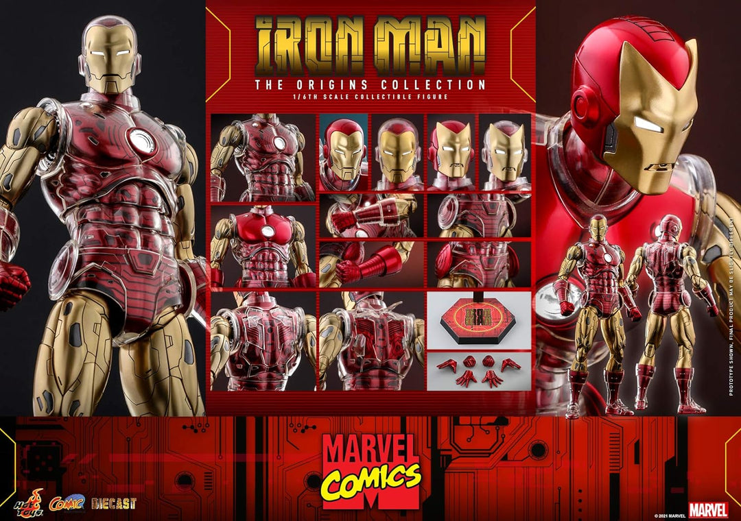 Hot Toys 1:6 Iron Man - Origins Collection, Mehrfarbig