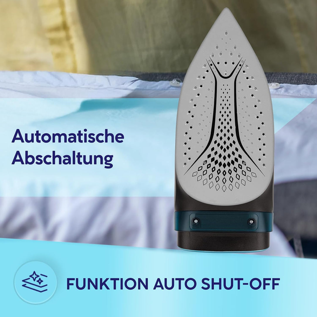 MPM Dampfbügeleisen mit Abschaltautomatik 3500W - Bügeleisen mit Vertikaldampf, Dauerdampf 35g/min -