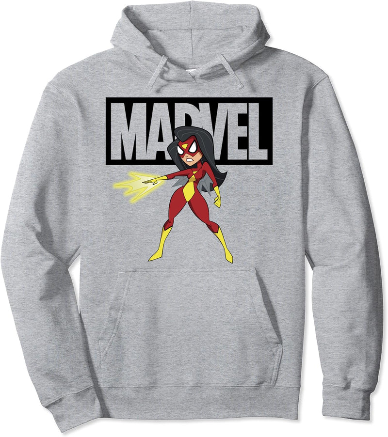 Marvel Avengers Spider-Woman Logo Doodle Pullover Hoodie