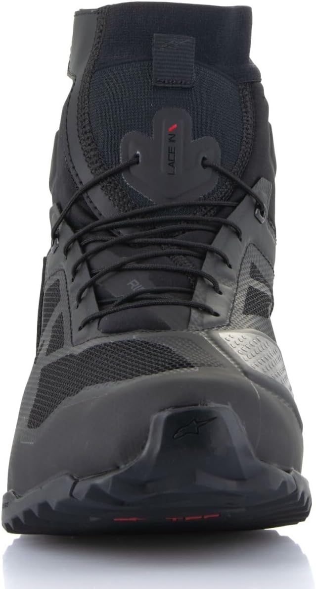 Alpinestars BOOTS CR-1 BLACK/DARK GRAY 9 Schwarz 42 EU, Schwarz 42 EU