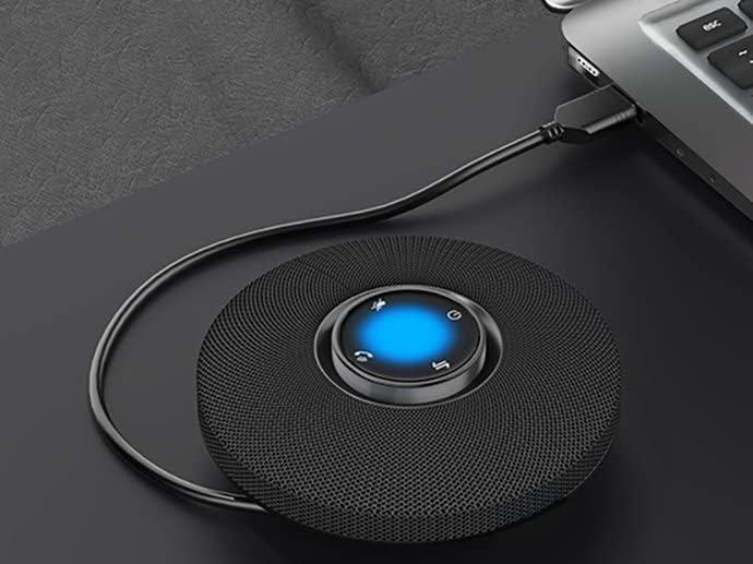 OMNITRONIC Ciao 360° Akku-Konferenzsystem BT/USB | Portabler Bluetooth-Konferenzlautsprecher für Onl