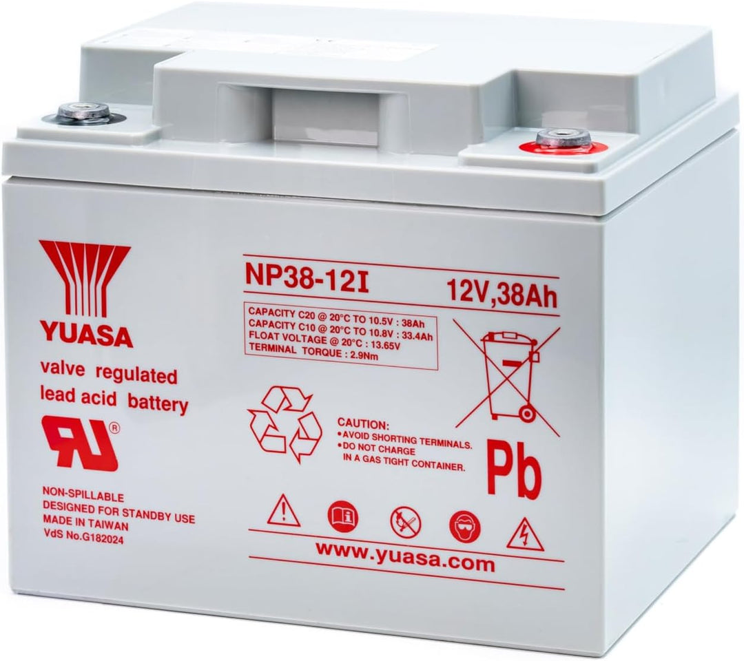 YUASA Batterie Yuasa NP38 – 12 (38Ah 12 V) für alle Arten von Anwendungen.