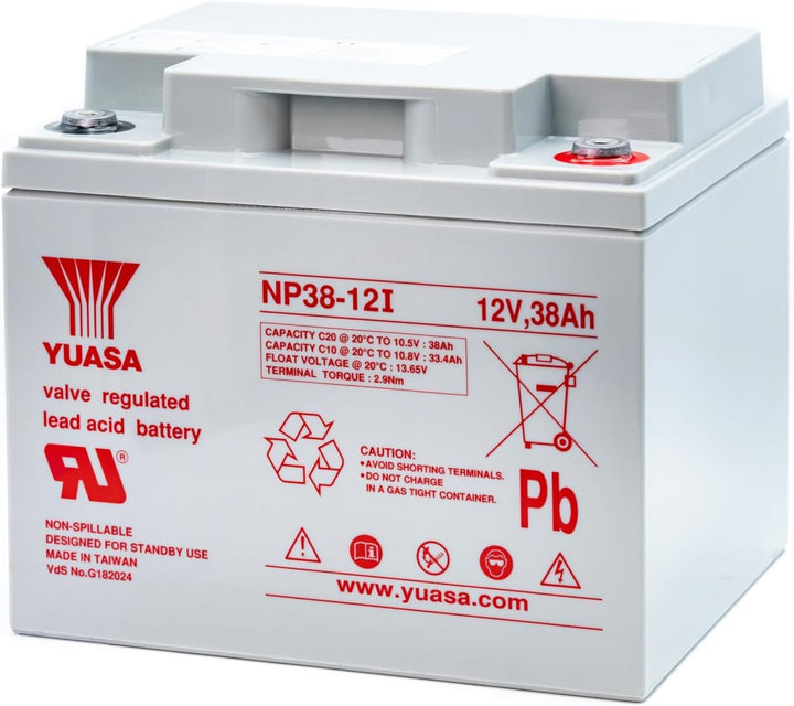 YUASA Batterie Yuasa NP38 – 12 (38Ah 12 V) für alle Arten von Anwendungen.