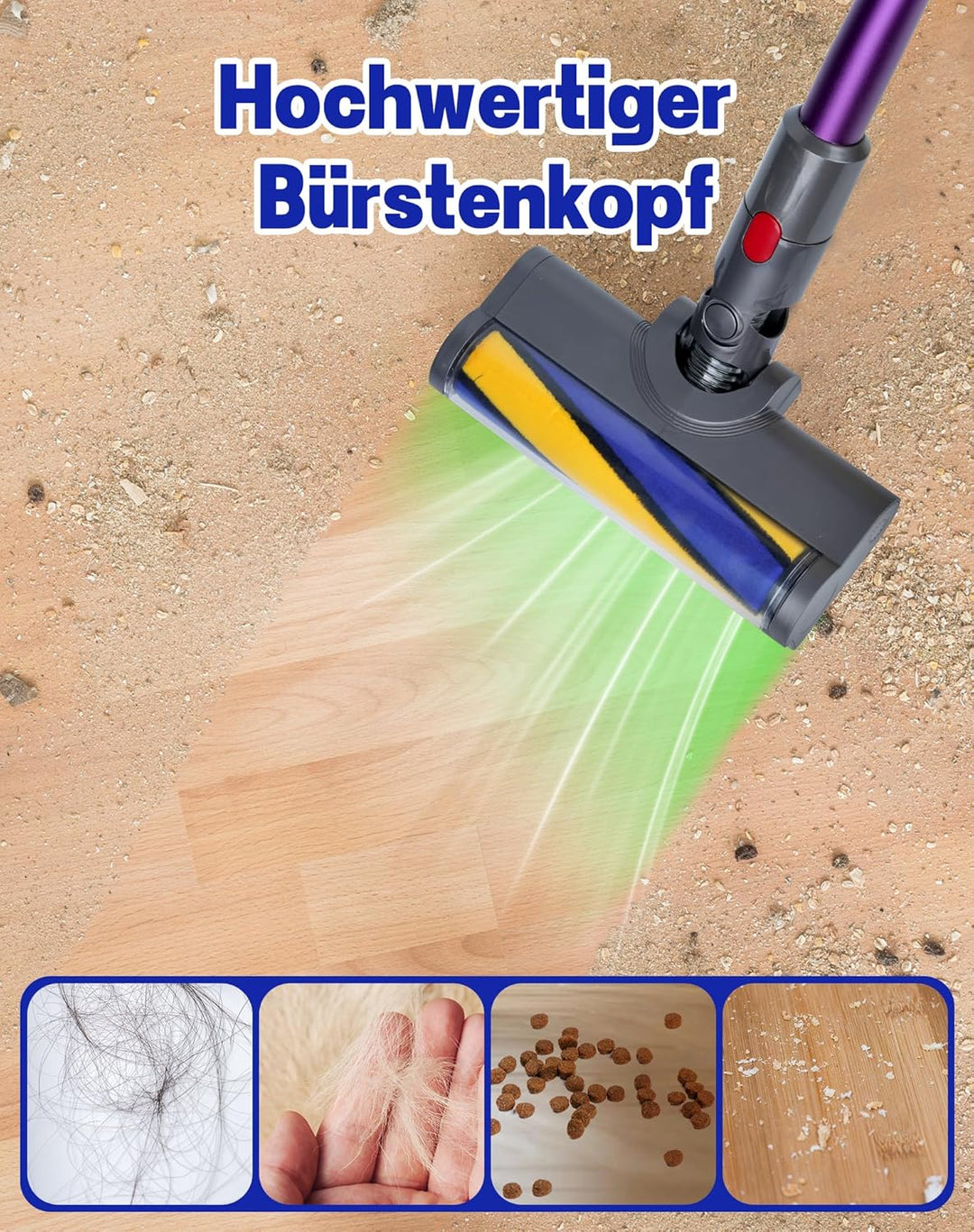 Ersatzteile Bürste für Dyson V7 V8 V10 V11 V15 Staubsauger Zubehör Bodendüse für Dyson Aufsatz mit L