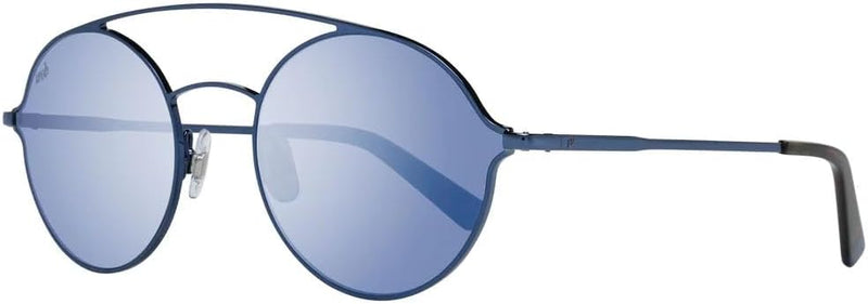 Web Unisex-Erwachsene WE0220 90X 56 Brillengestelle, Blau (Blu LucBlu Specchiato), 56.0