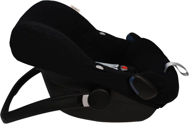 JYOKO KIDS Bezug für Autositz kompatibel mit Pebble Maxi Cosi Pebble Pro I-Size, aus Baumwolle (Blac