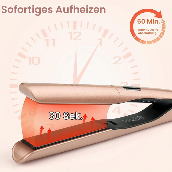 Glätteisen Locken und Glätten 2 in 1 SWORCHI Haarglätter Lockenstab Ceramic Hair Straightener für La