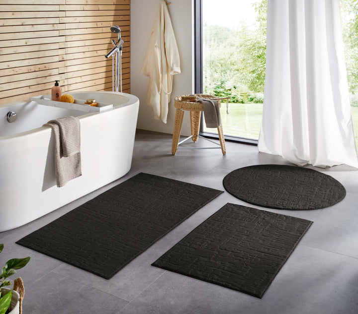 Taracarpet Badematte Badvorleger Homestyle rutschfest waschbar Badezimmerteppich Badewannenmatte, Ba