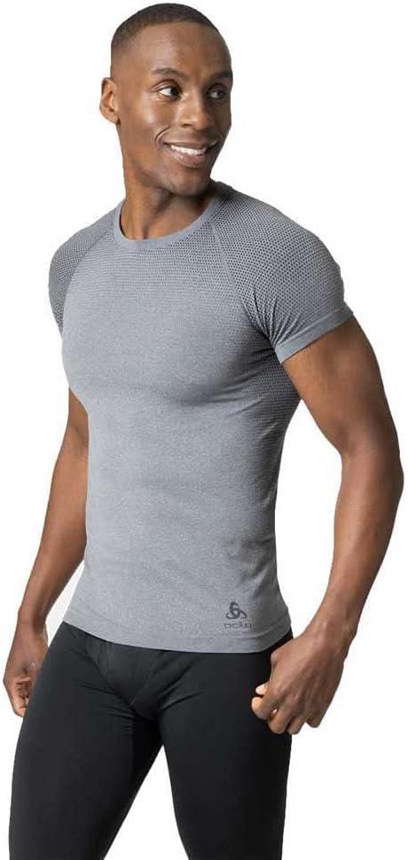 Odlo Herren Funktionsunterwäsche Performance Light ECO XXL Grey Melange, XXL Grey Melange