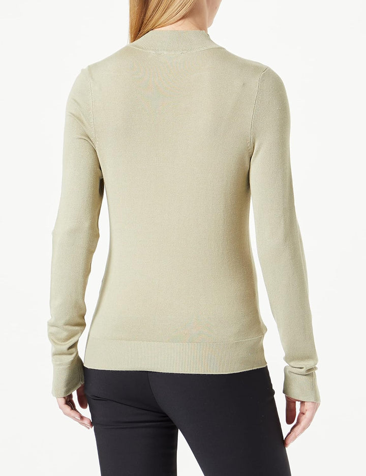 Taifun Damen 272025-15400 Pullover 44 Heather Green, 44 Heather Green