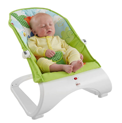 Fisher-Price CJJ79 Comfort Curve Wippe Babyschaukel und Sitz mit, ab nehmbarem Spielbügel inkl. Tier