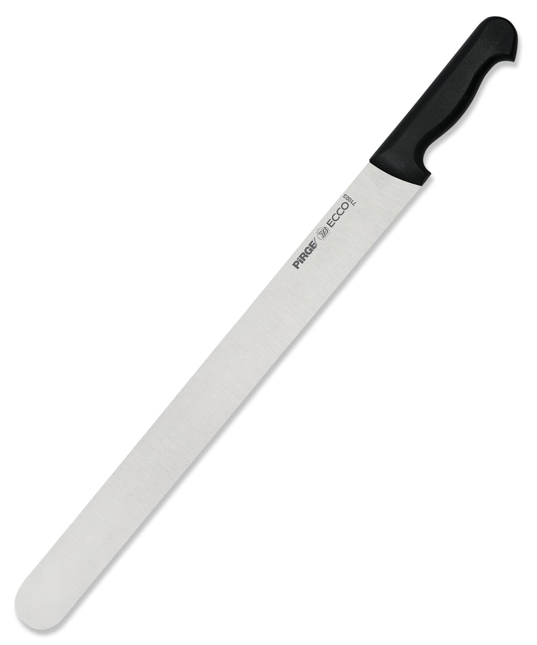 Pirge Ecco Dönermesser 50 cm Schwarz Harter Stahl - Aufschnittmesser - Schärfstes Döner Langmesser -
