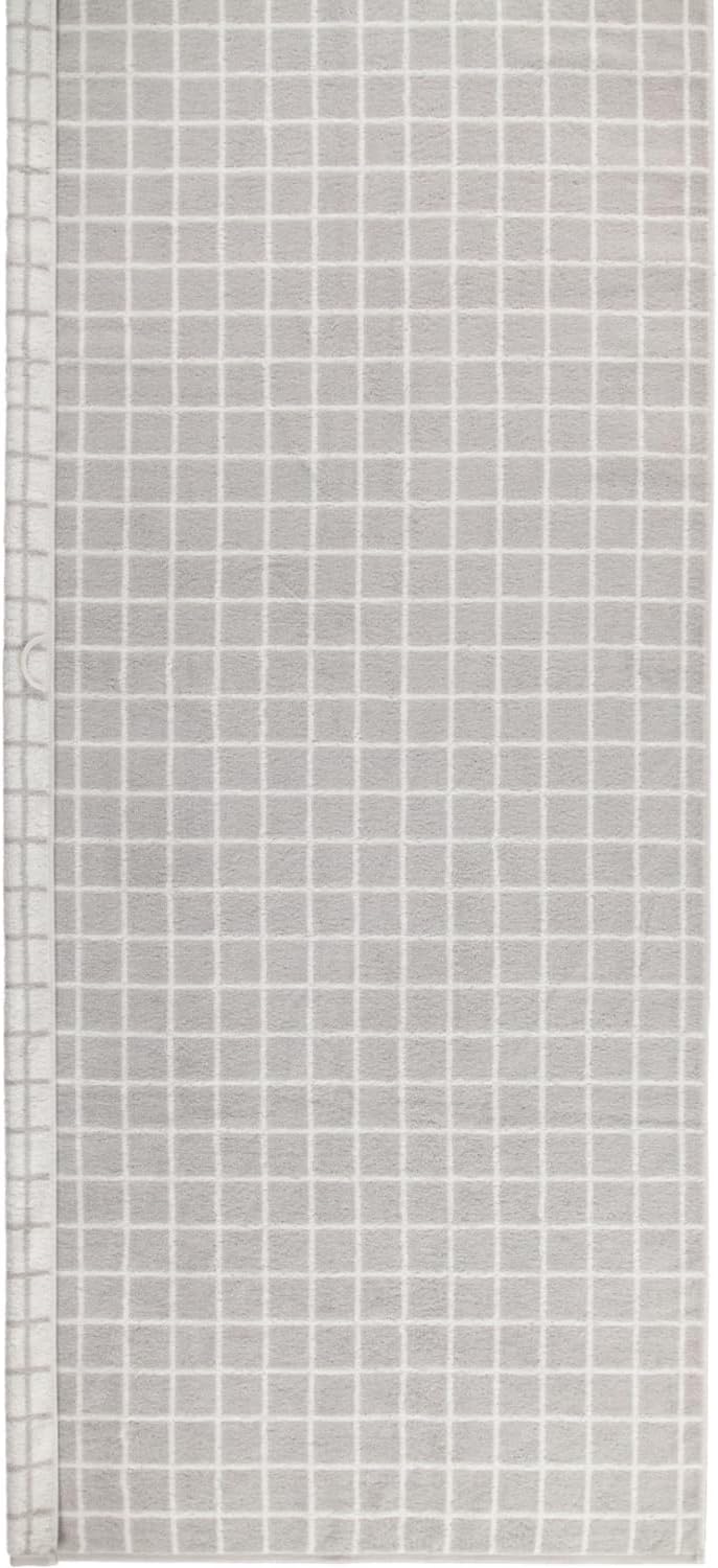 CAWÖ Home Handtücher Zoom Karo 123 Platin - 76 Saunatuch 80x200 cm, Saunatuch 80x200 cm
