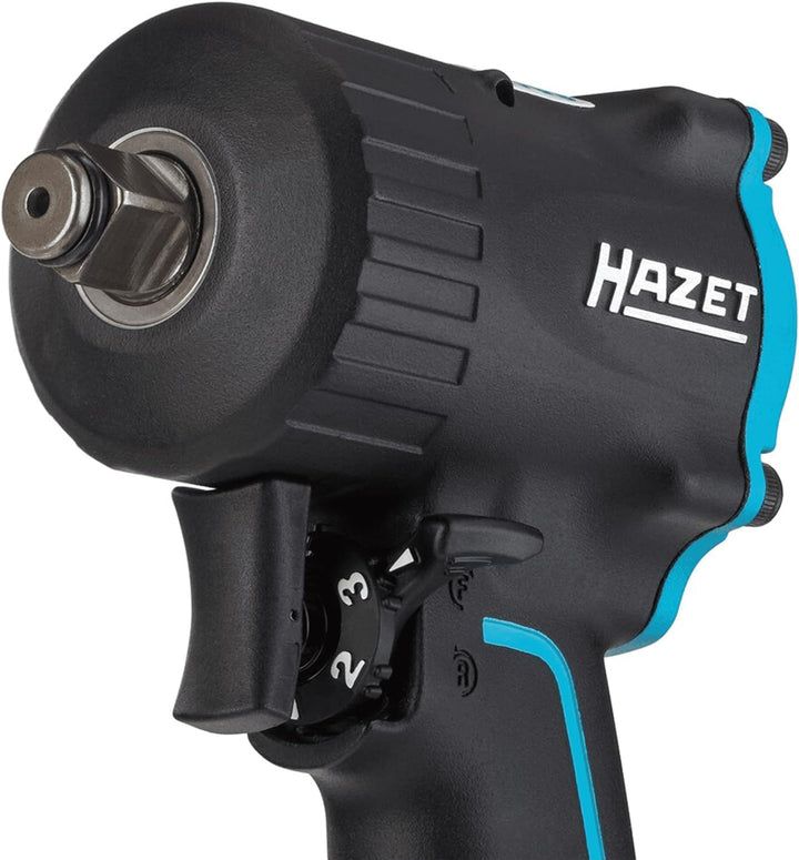 HAZET Druckluft-Schlagschrauber 9012M | Max. Lösemoment 1100 Nm, Vierkant 12,5 mm (1/2 Zoll) | vibra