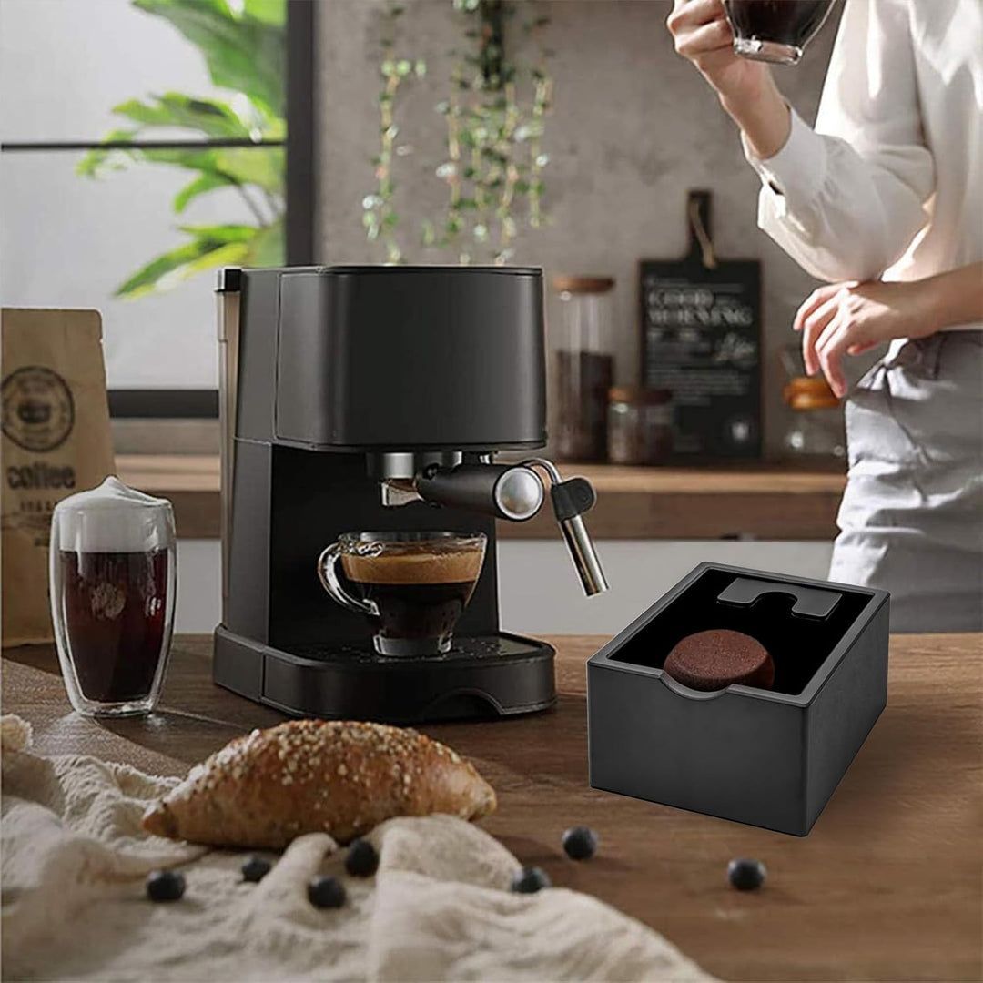 Abklopfbehälter für Siebträger,Kaffeesatz Abschlagbehälter, Abklopfbehälter mit grösserem Fassungsve