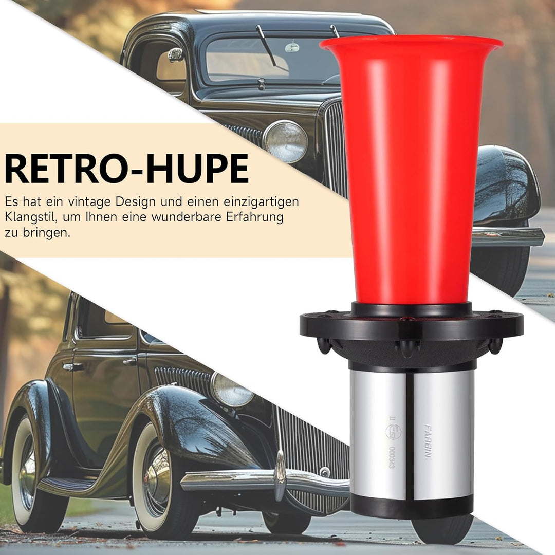 FARBIN Retro Hupe Antik Signalhorn Ahooga Hupe für Auto LKW alte Oldtimer Hupen Old Style Car Horn 1