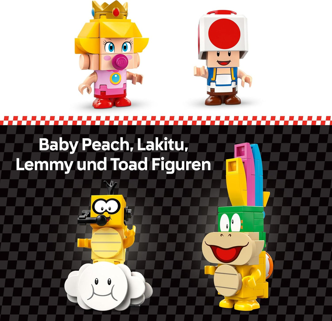 LEGO Super Mario: Mario Kart – Baby Peach & Grand Prix-Set, Nintendo Figuren – Toad, Lakitu, Baby Pe