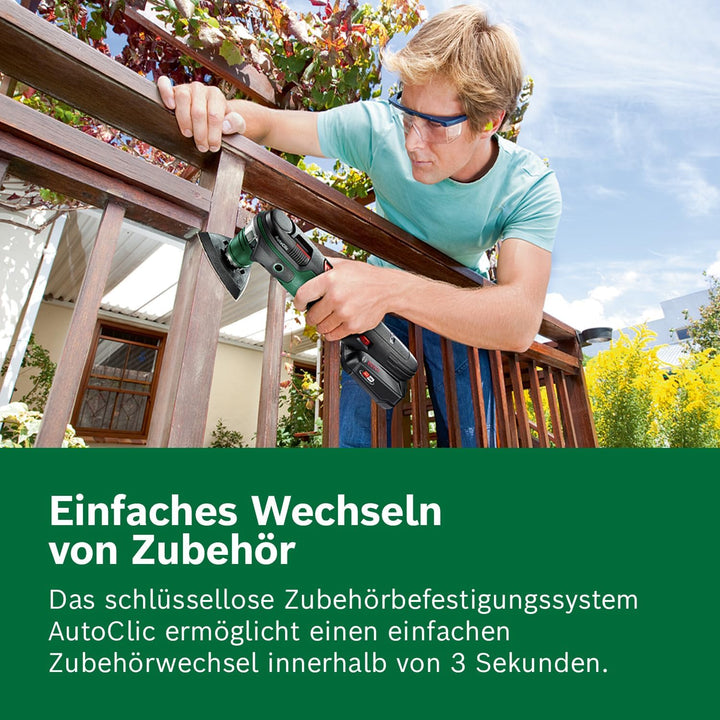 Bosch Akku Multifunktionswerkzeug AdvancedMulti 18 (1 Akku, 18 Volt System, im Koffer) Set | 1 Akku