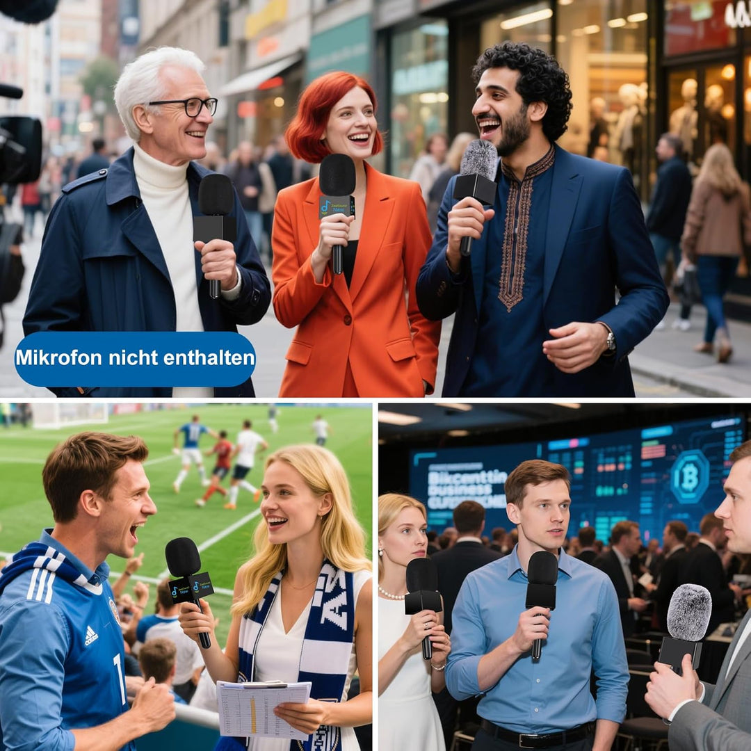 ZealSound Handheld Adapter für DJI Mic 2/Mini,Rode Wireless Go 2/3,Hollyland Lark M1/C1, Boya Mini,