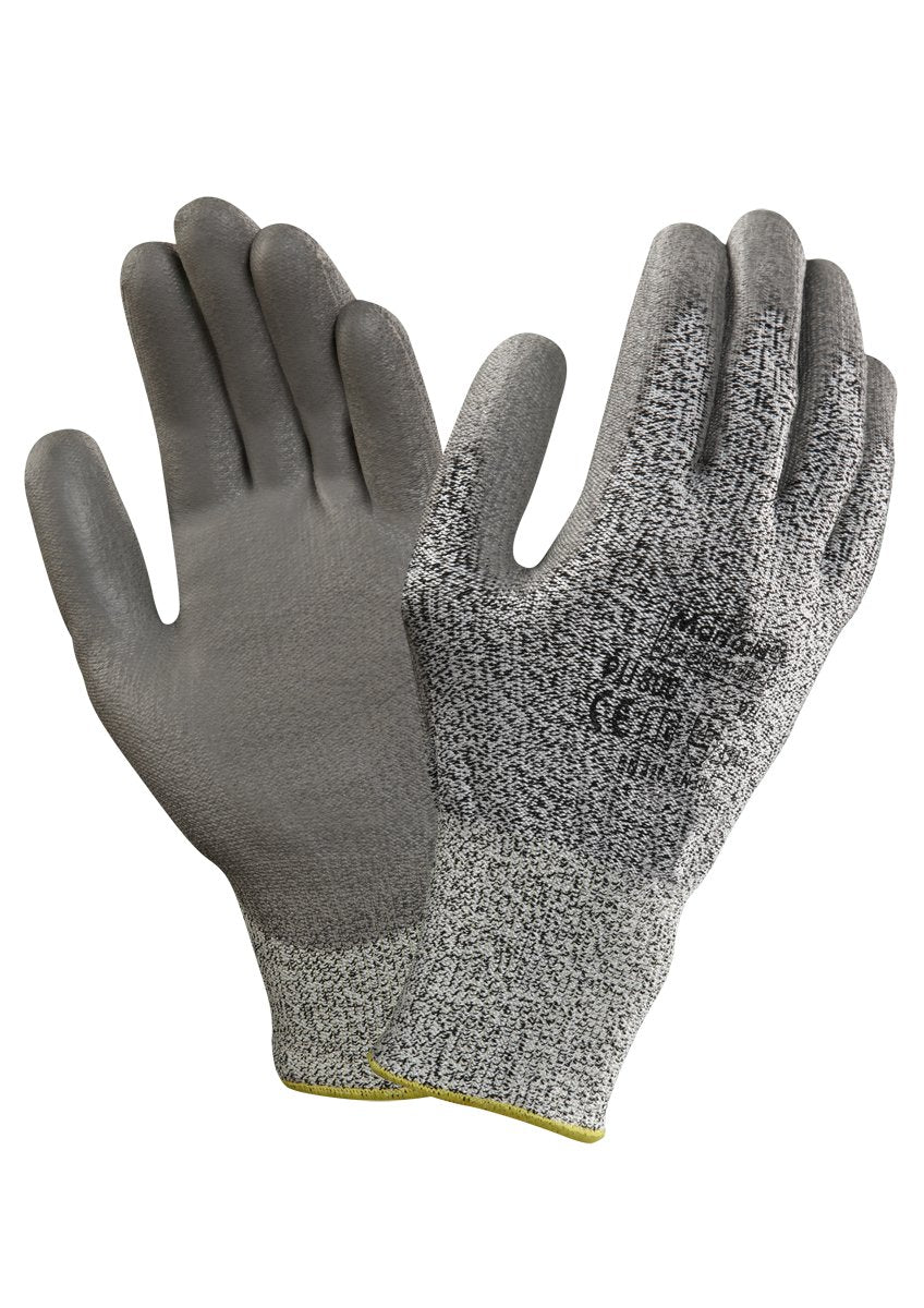 Ansell PU800 Polyethylen Handschuh, Chemikalien- und Flüssigkeitsschutz, Grau, Grösse 7 (12 Paar pro
