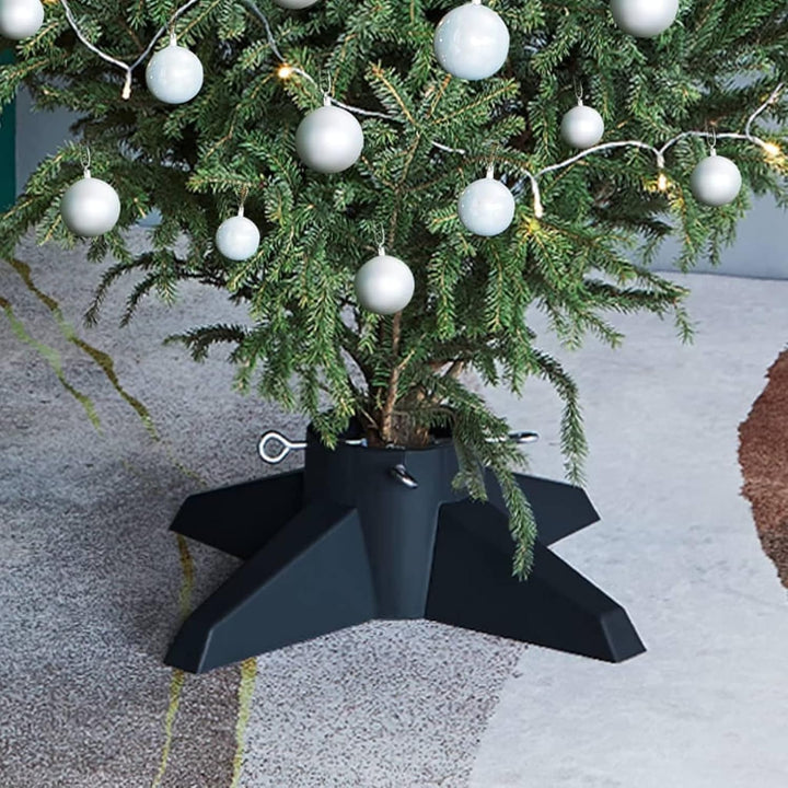 Susany Christbaumständer Grün 55,5x55,5x15 cm Weihnachtsbaum-Halter Christbaumständers Max. Baumhöhe