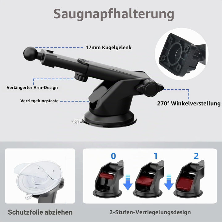 Carplay Bildschirmhalterung mit Schrauben, Saugnapfhalterung für 7&