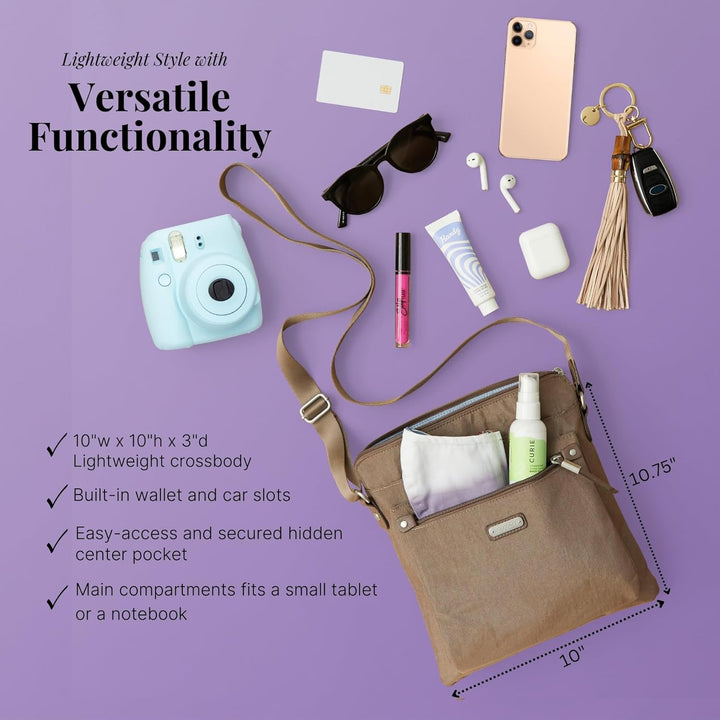 Baggallini Damen with Phone Wristlet Go Bagg mit RFID-Handy-Armband French Navy, French Navy