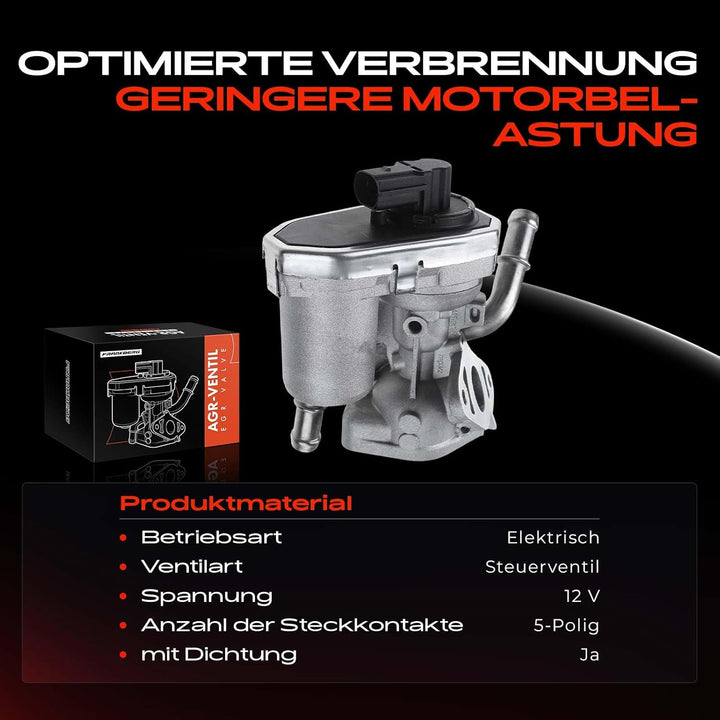 Frankberg AGR-Ventil 5-Polig für Transit FA FD FM Transit Tourneo 2.2L 2.4L 3.2L Diesel 2006-2014 8C