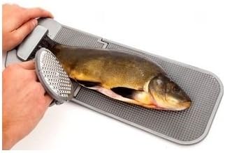 Jaxon Faltbares Filetierbrett mit Edelstahl Fisch-Entschupper
