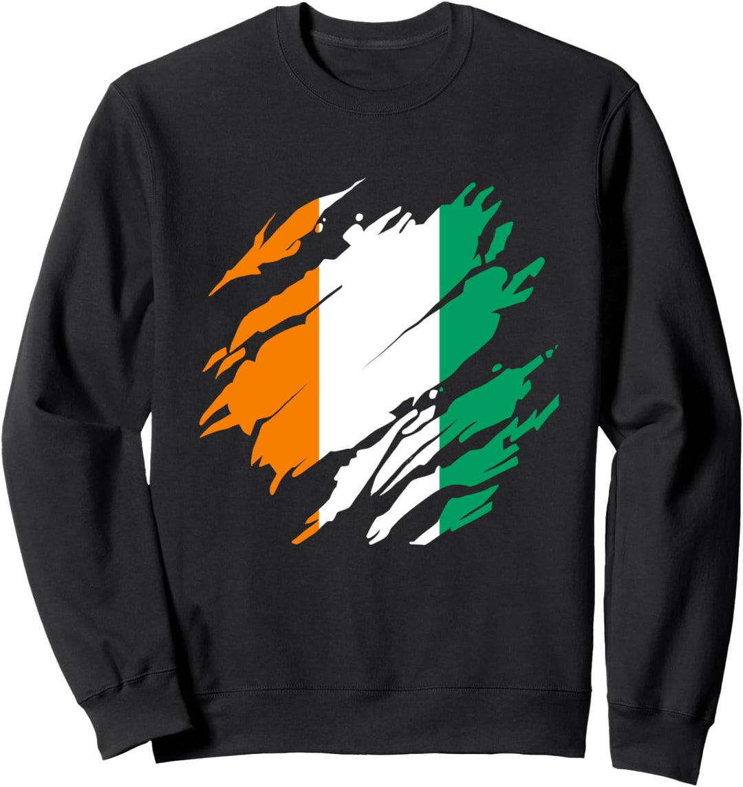 Ivorische Flagge Elfenbeinküste Sweatshirt