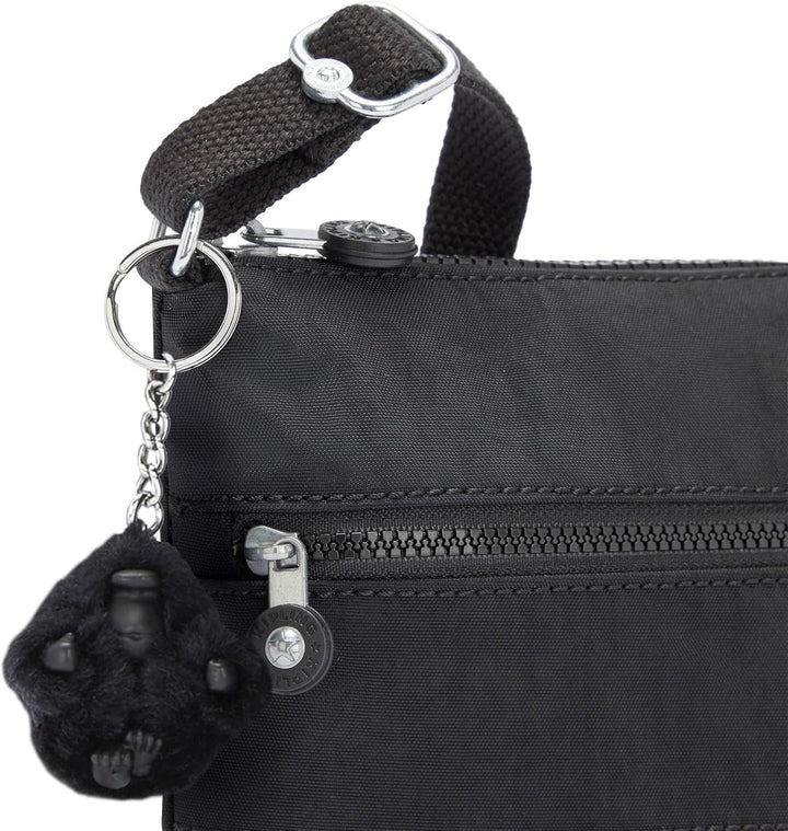 Kipling Damen Keiko Crossbody Tasche 8"L x 9"H x 1.25"D Black Noir, 8"L x 9"H x 1.25"D Black Noir