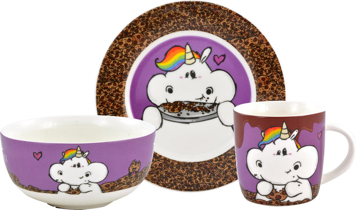 Pummeleinhorn Porzellan-Service - Kekfe (lila), 260ml Dunkelviolett, Dunkelviolett