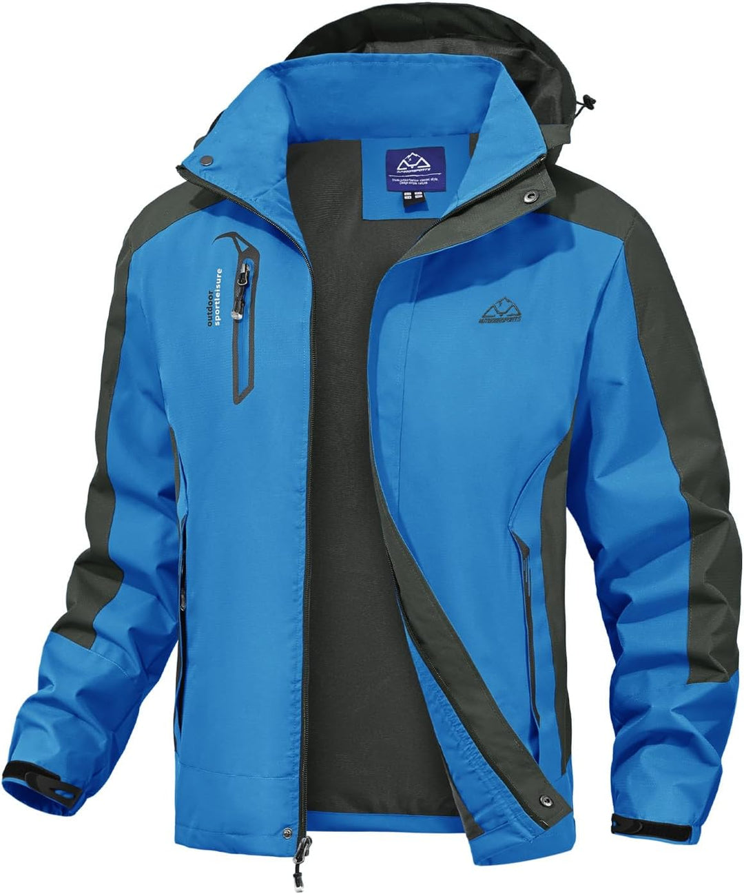 donhobo Herren Outdoor Wanderjacke Wasserabweisend Atmungsaktiv Winddichte Funktionsjacke Leicht Übe
