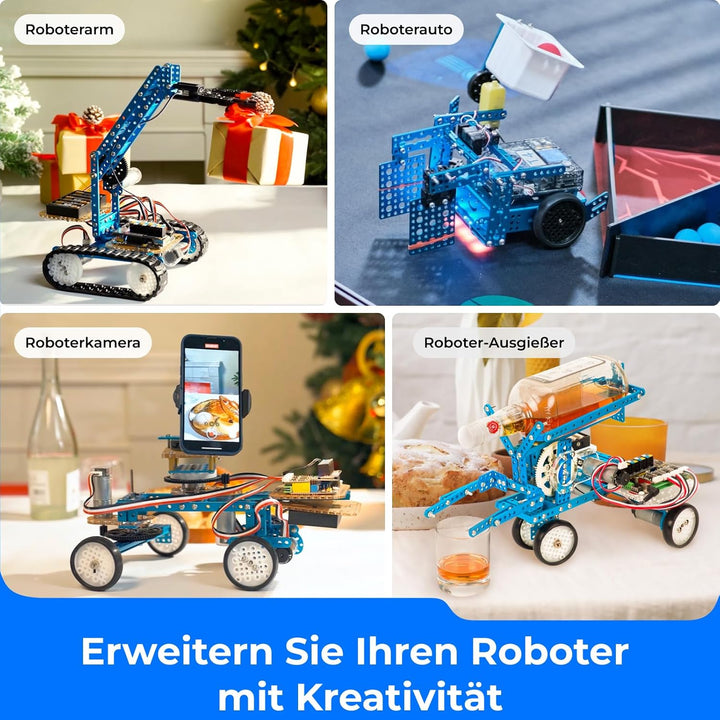 Makeblock mBot Ultimate Roboter Bauen 10 in 1, 160+ Mechanische Bauteile Module für Programmierung E