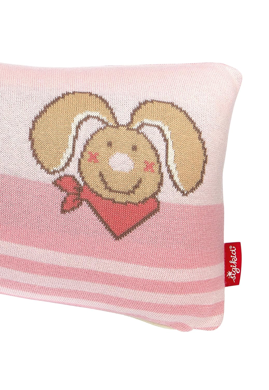 sigikid Strickkissen Häschen DubbiDuu, Kuschelkissen zum Spielen und als Deko im Kinderzimmer Bezug