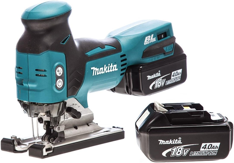 Makita DJV181RMJ 18 V Cordless Brushless Li-Ion Barrel Grip Jigsaw with 2 x 4.0 Ah Batteries by Maki