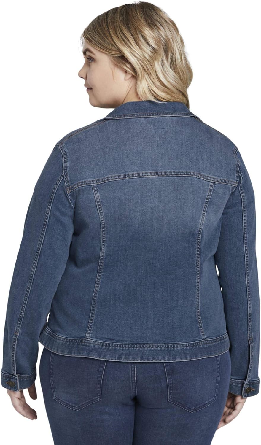 TOM TAILOR Damen Plussize Jeansjacke im Washed-Look 52 10110 - Blue Denim, 52 10110 - Blue Denim