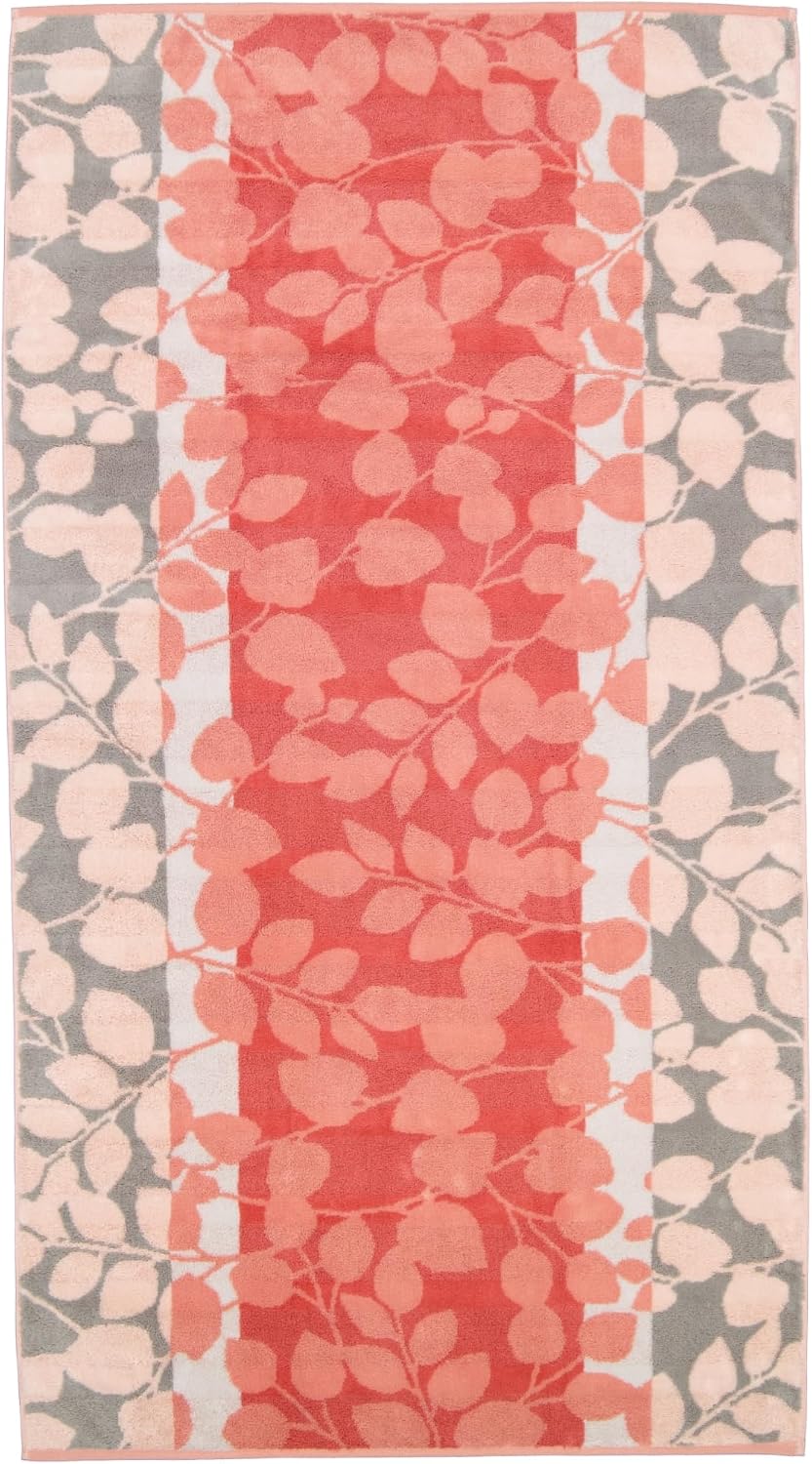 CAWÖ Home Handtücher Noblesse Harmony Floral 1086 Koralle - 27 Duschtuch 80x160 cm, Duschtuch 80x160