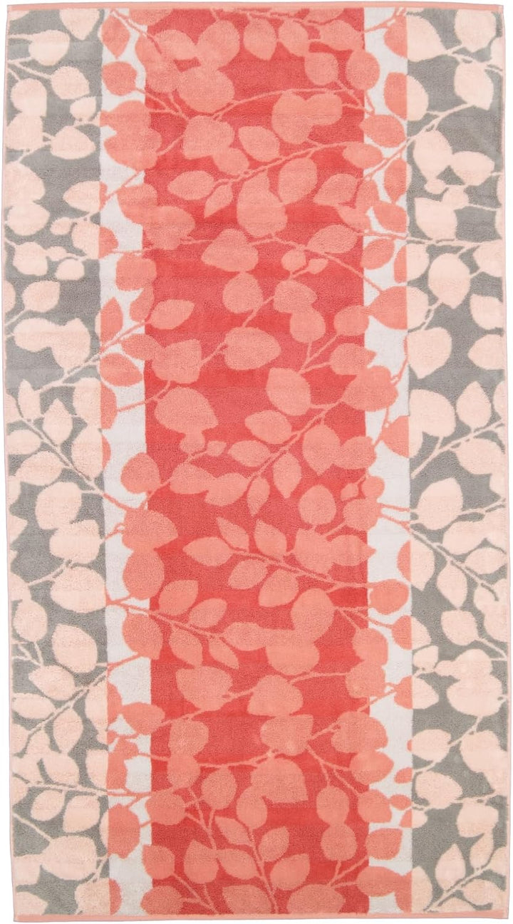 CAWÖ Home Handtücher Noblesse Harmony Floral 1086 Koralle - 27 Duschtuch 80x160 cm, Duschtuch 80x160